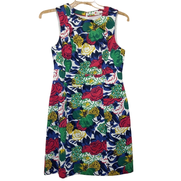Boden Retro Pocket Floral Print Sheath Dress Size 8 - Picture 10 of 16